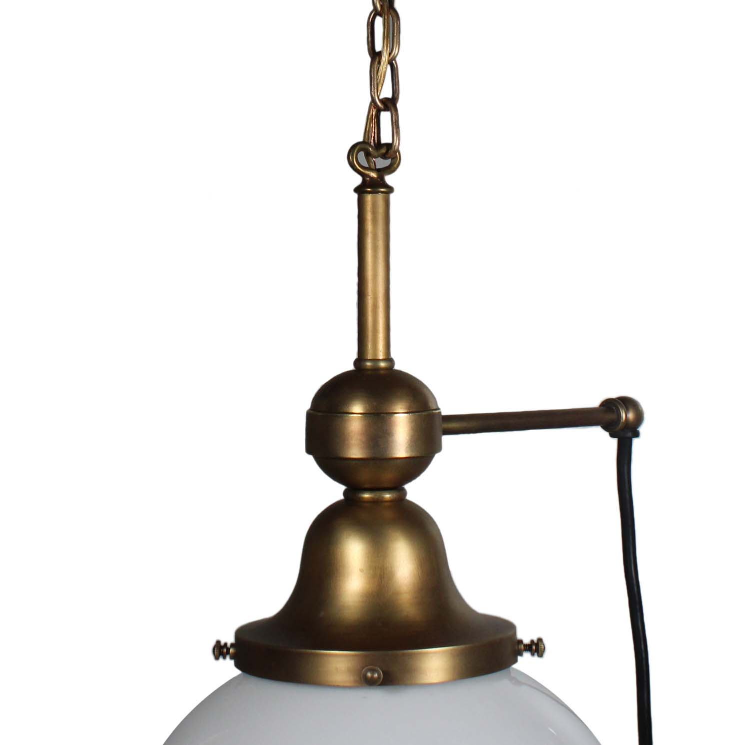Antique Glass Ball Pendant Light with Original Switch-70918