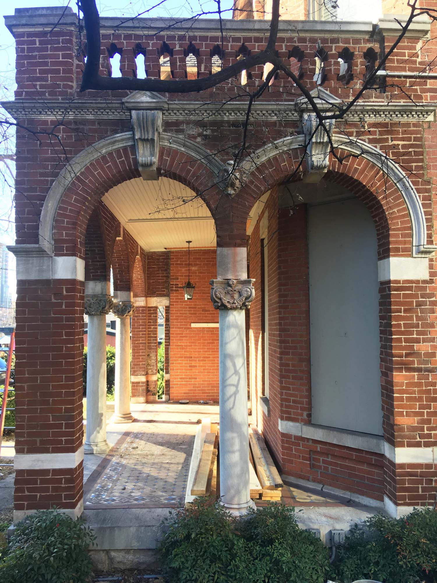 Antique Porch Entry Set, “Warren House” c. 1888-70794