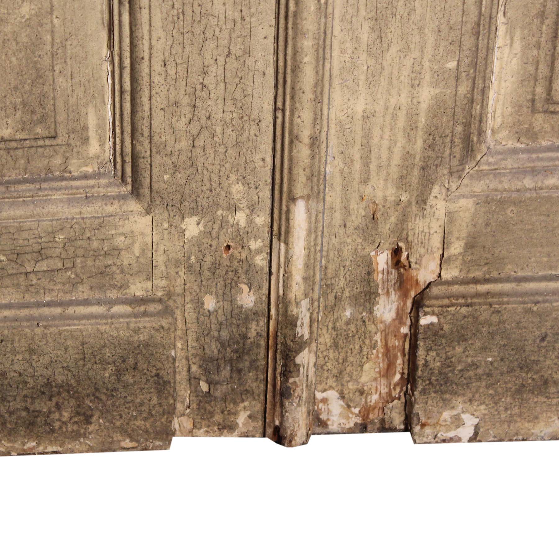 Reclaimed Pair of Antique 46" Double Doors with Glass-70963