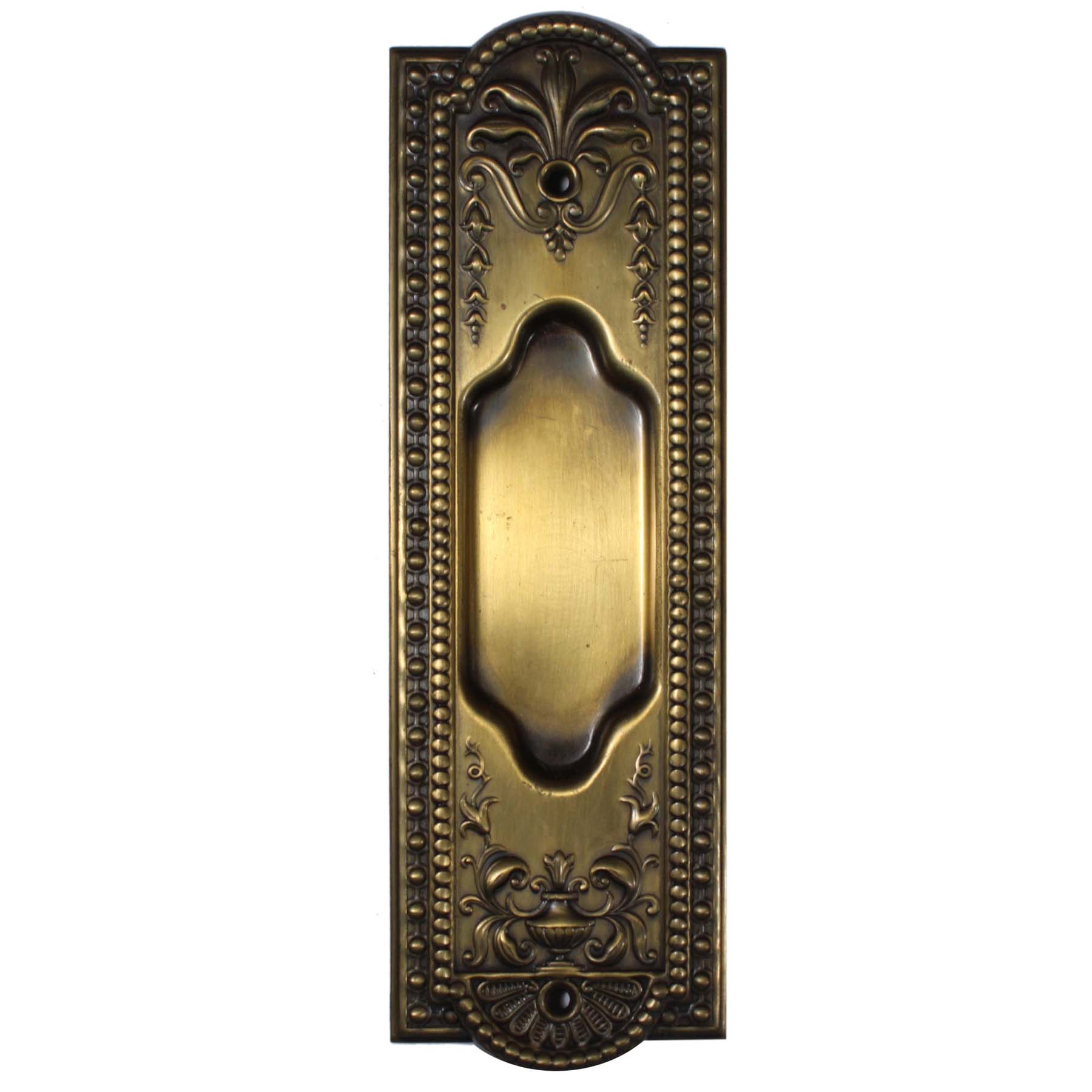 Antique "Como" Pocket Door Plates by Corbin, New Old Stock -71044