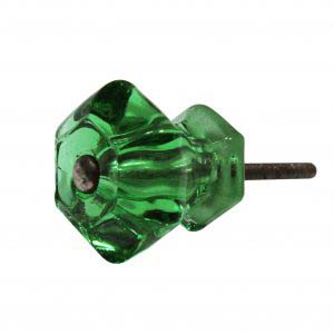 Unusual Antique Green Glass Cabinetry Pulls-0