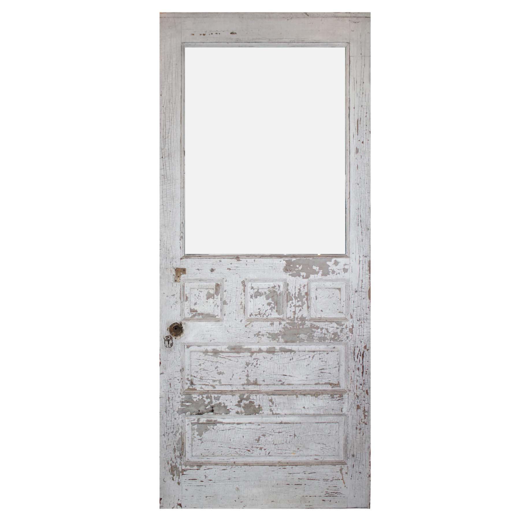 Reclaimed 36” Antique Farmhouse Door with Glass-0
