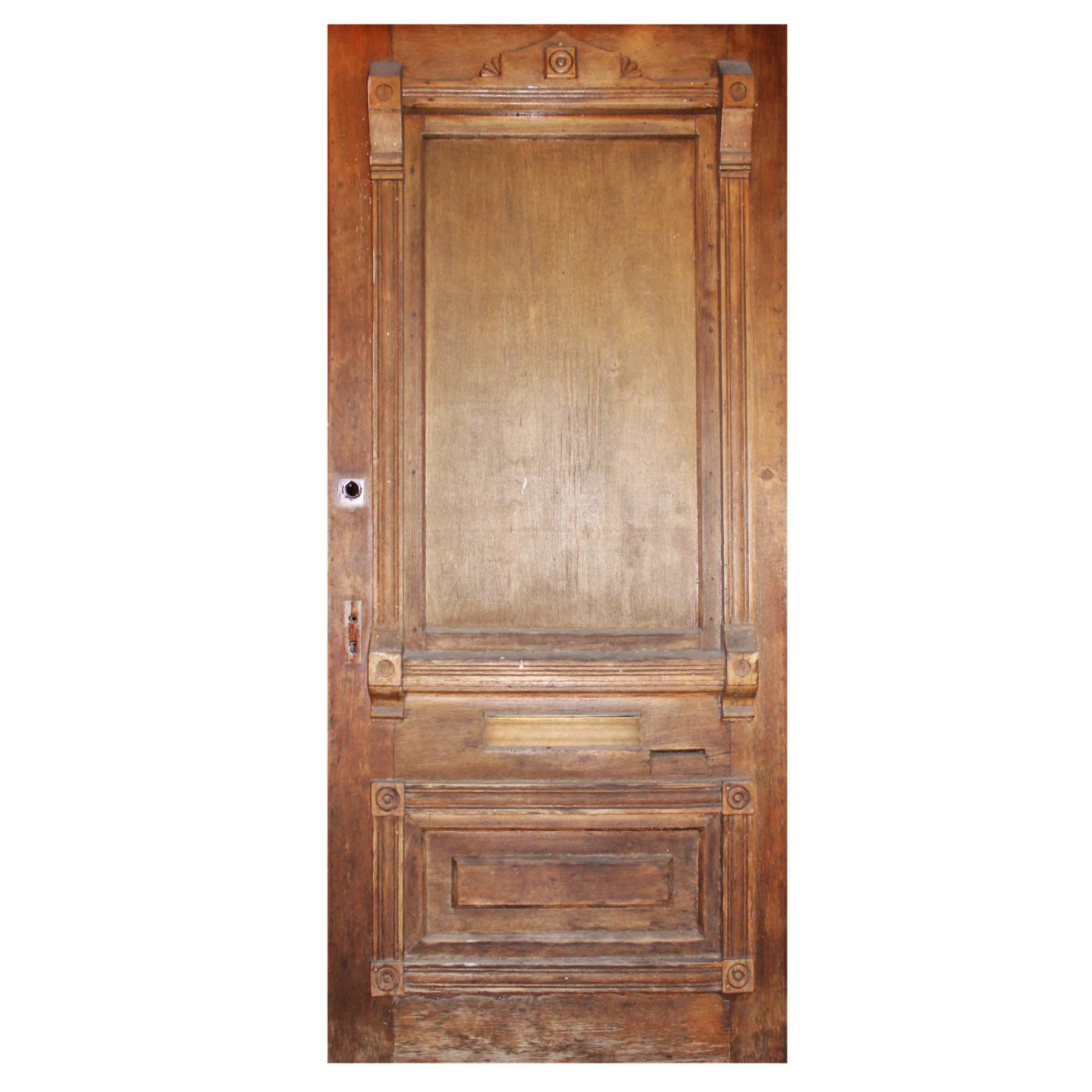 SOLD Salvaged 39” Eastlake Door with Carved Details-0