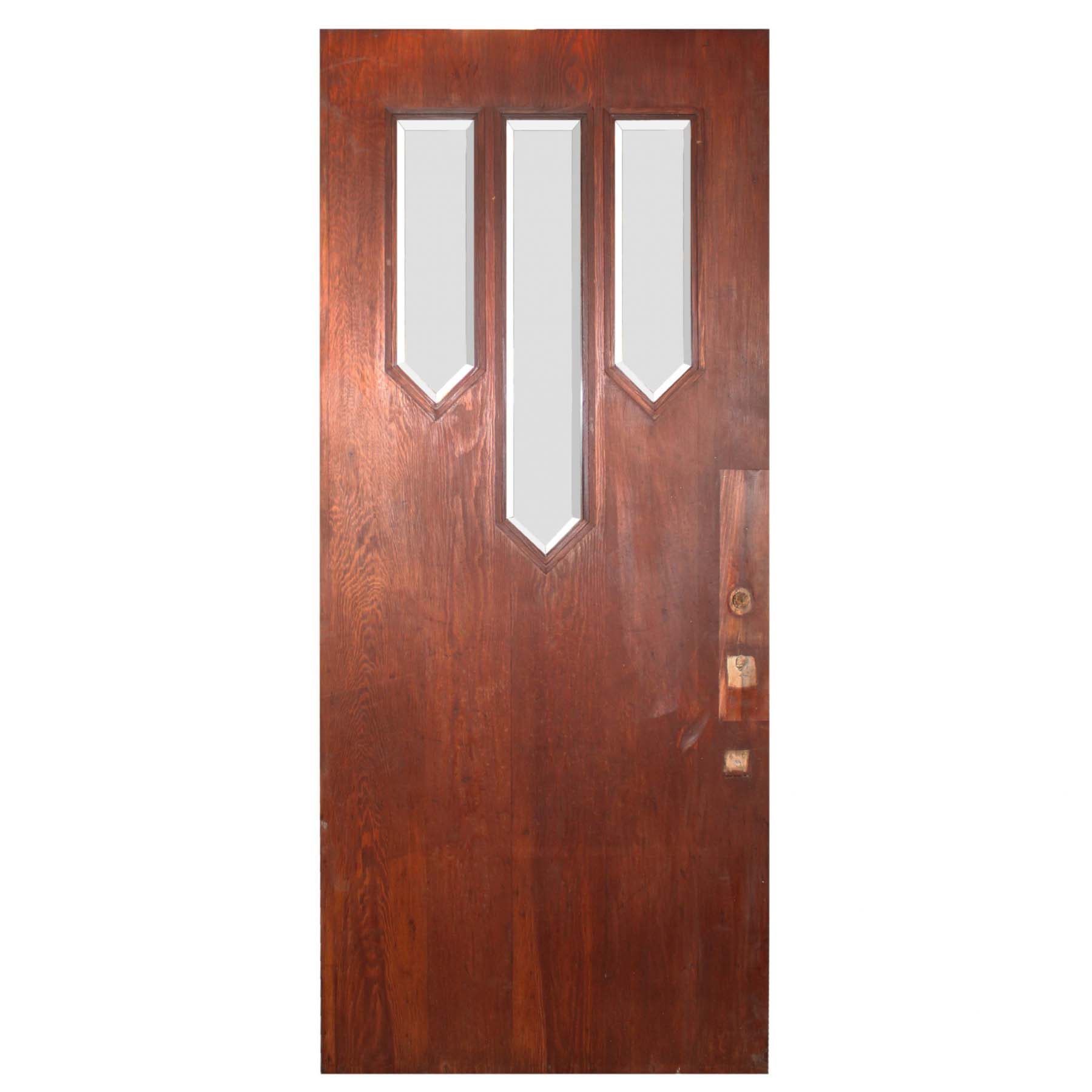 Antique 36” Arts & Crafts Door with Beveled Glass-0