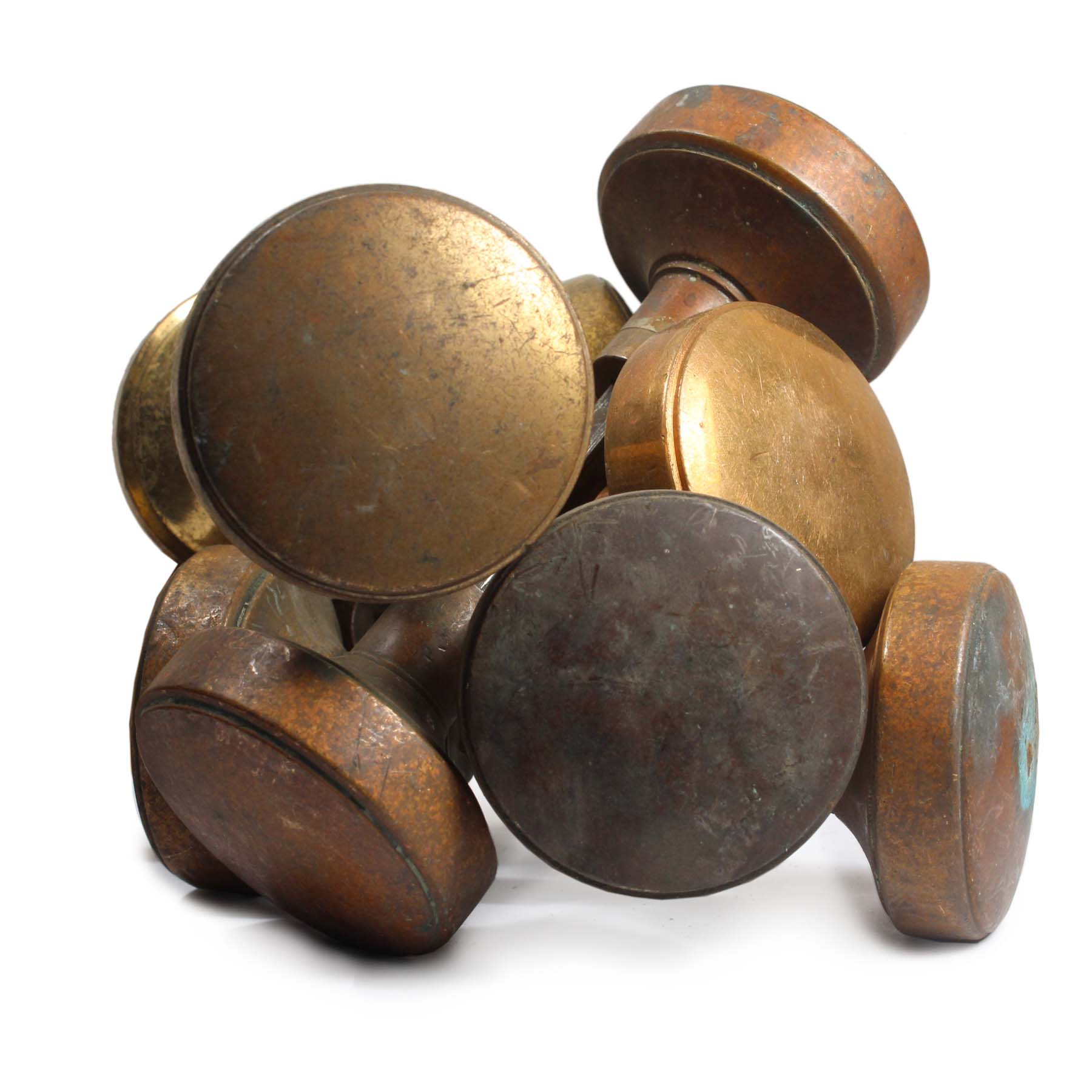 Antique Brass Doorknob Sets, Early 1900’s-71104
