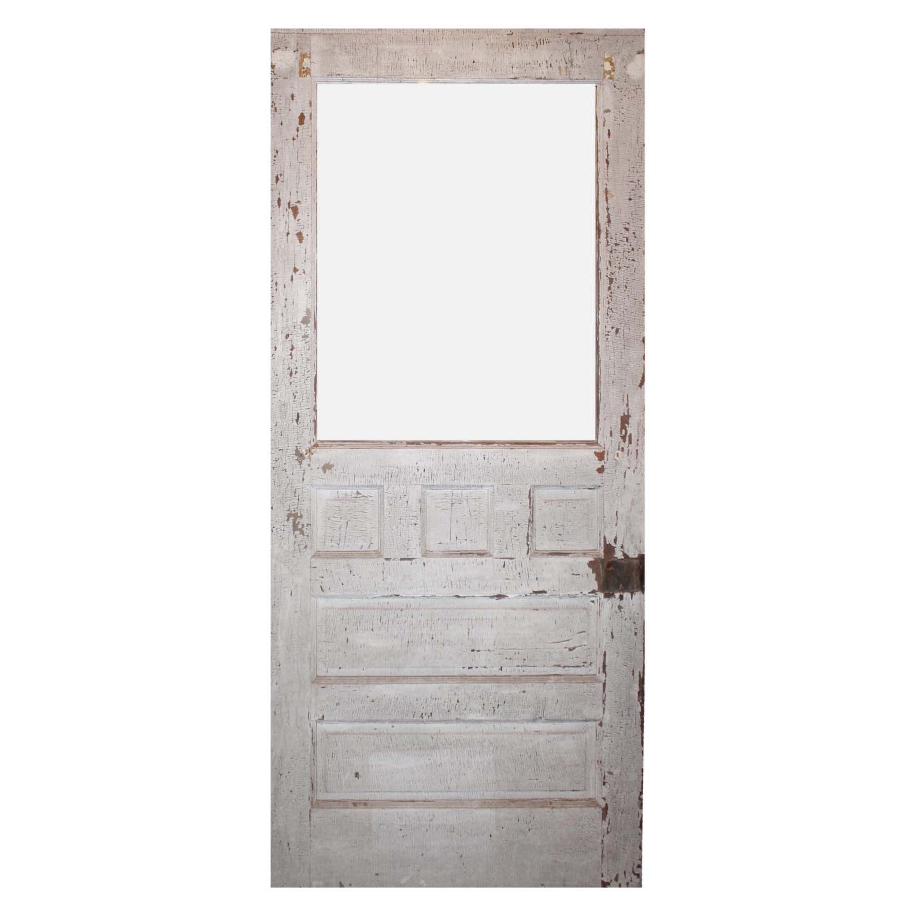 Reclaimed 36” Antique Farmhouse Door with Glass-71298