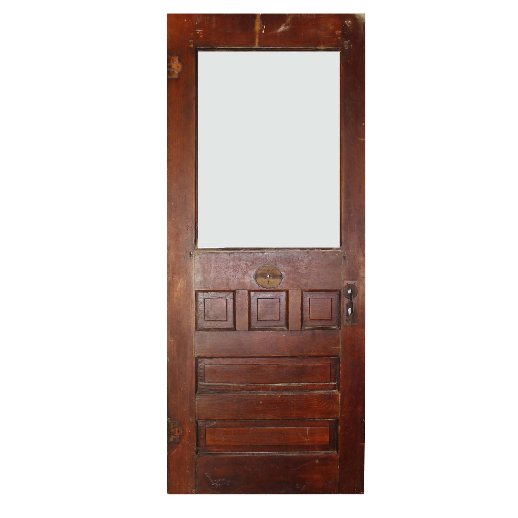 SOLD Antique 32” Farmhouse Door with Glass-71316