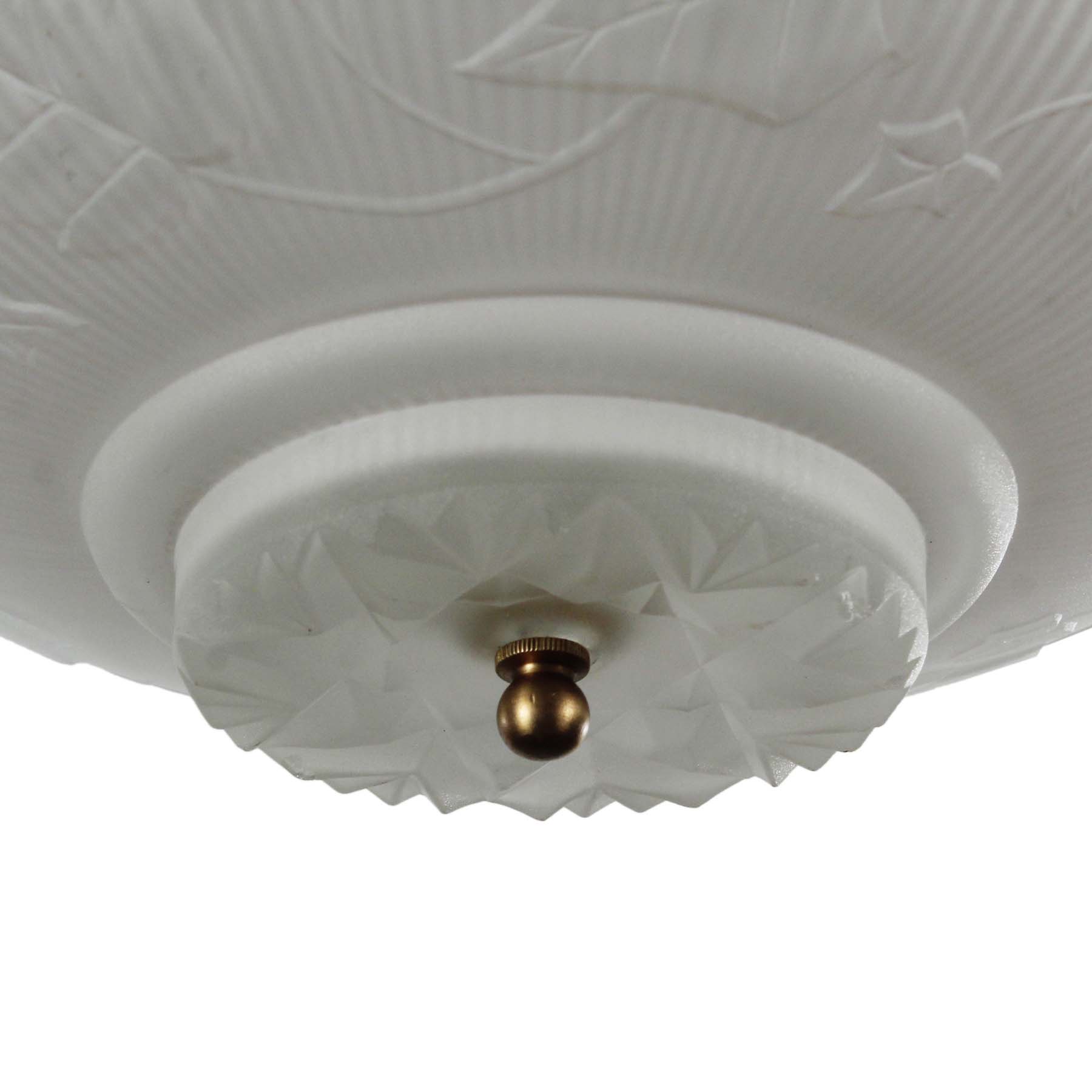 Vintage Flush Mount Fixture with Original Shade-71264