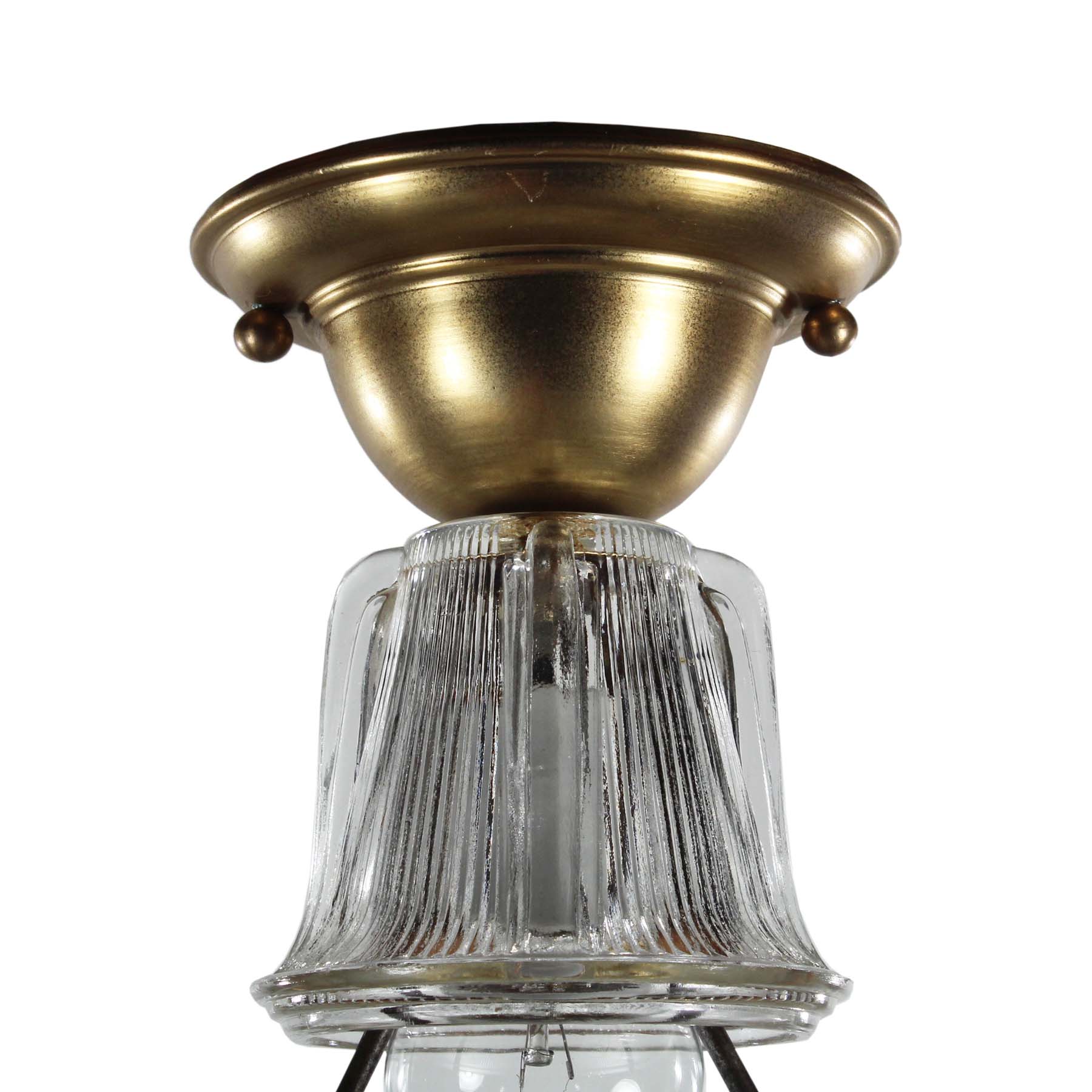 Vintage Flush Mount Fixture with Original Shade-71265