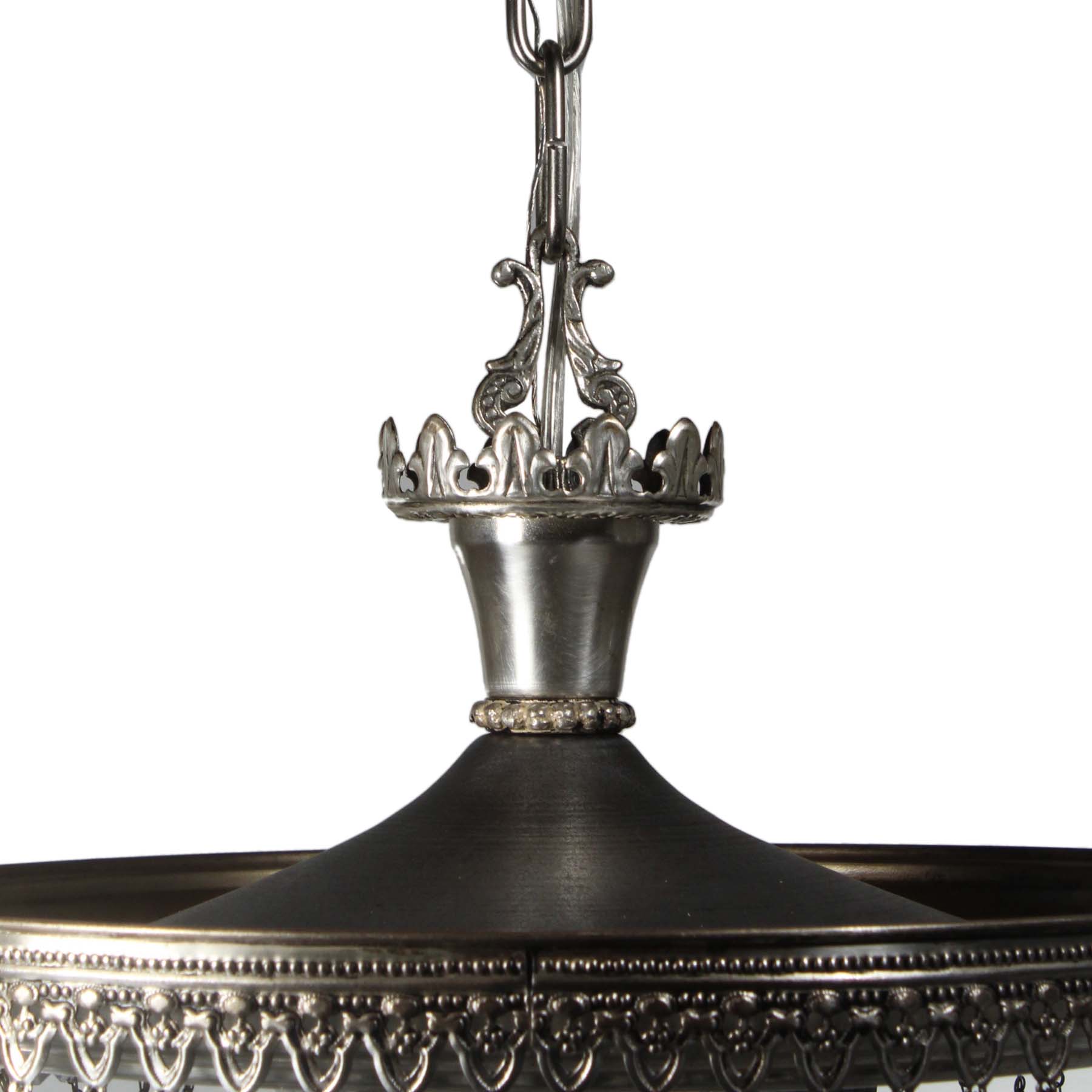 Antique Neoclassical Silver Plate Wedding Cake Chandelier, c.1910-71057