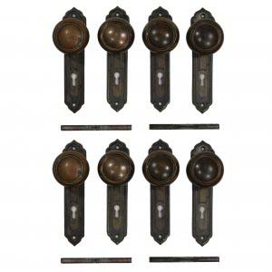 Antique Brass Tudor Door Hardware Sets, Early 1900’s-0