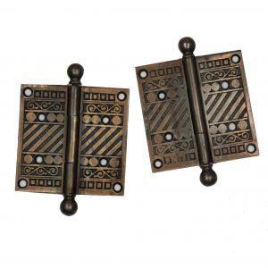 Pairs of Antique Cast Iron 4” Hinges, c. 1880’s