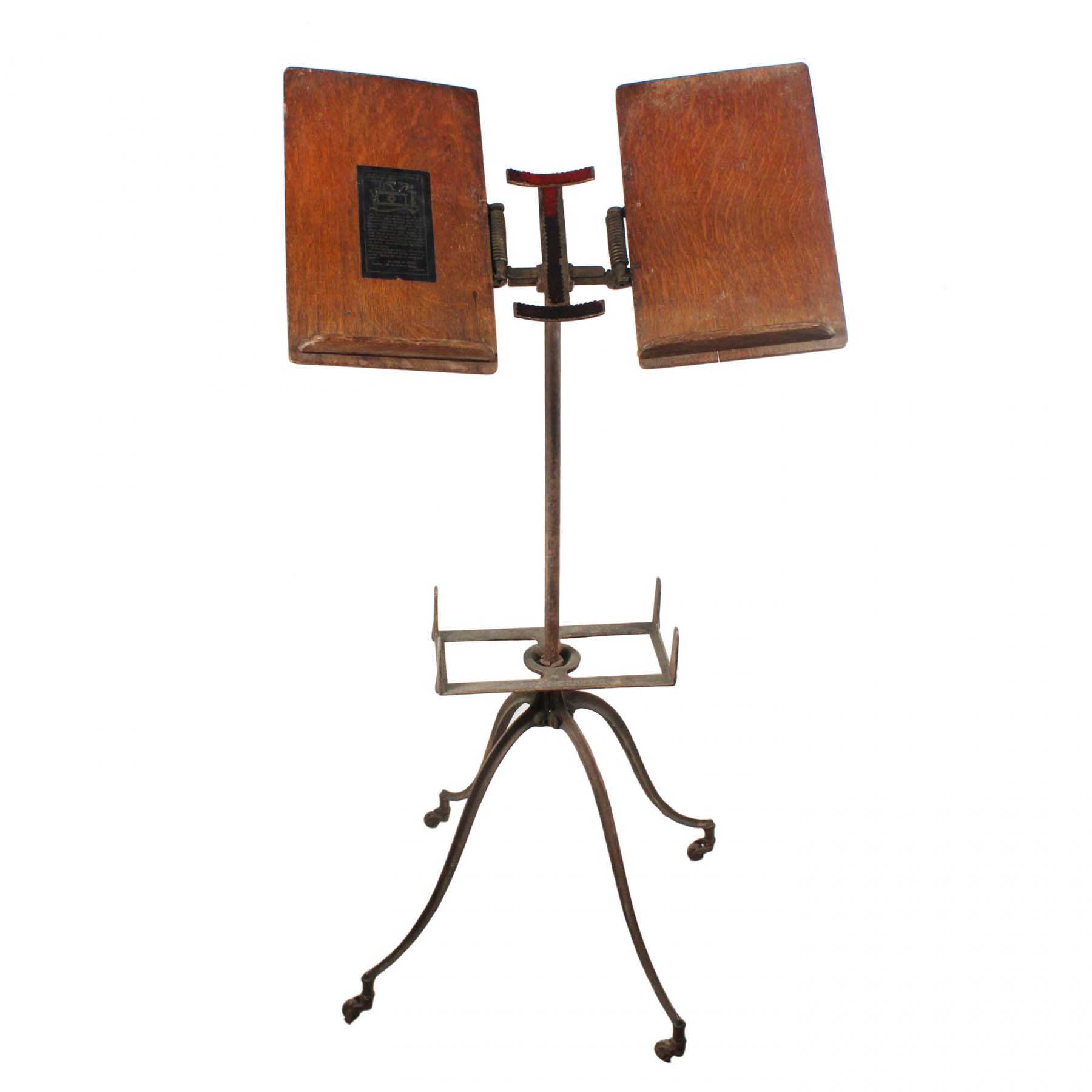 Antique Folding Music Stand by L.W. Noyes, c. 1890’s-0