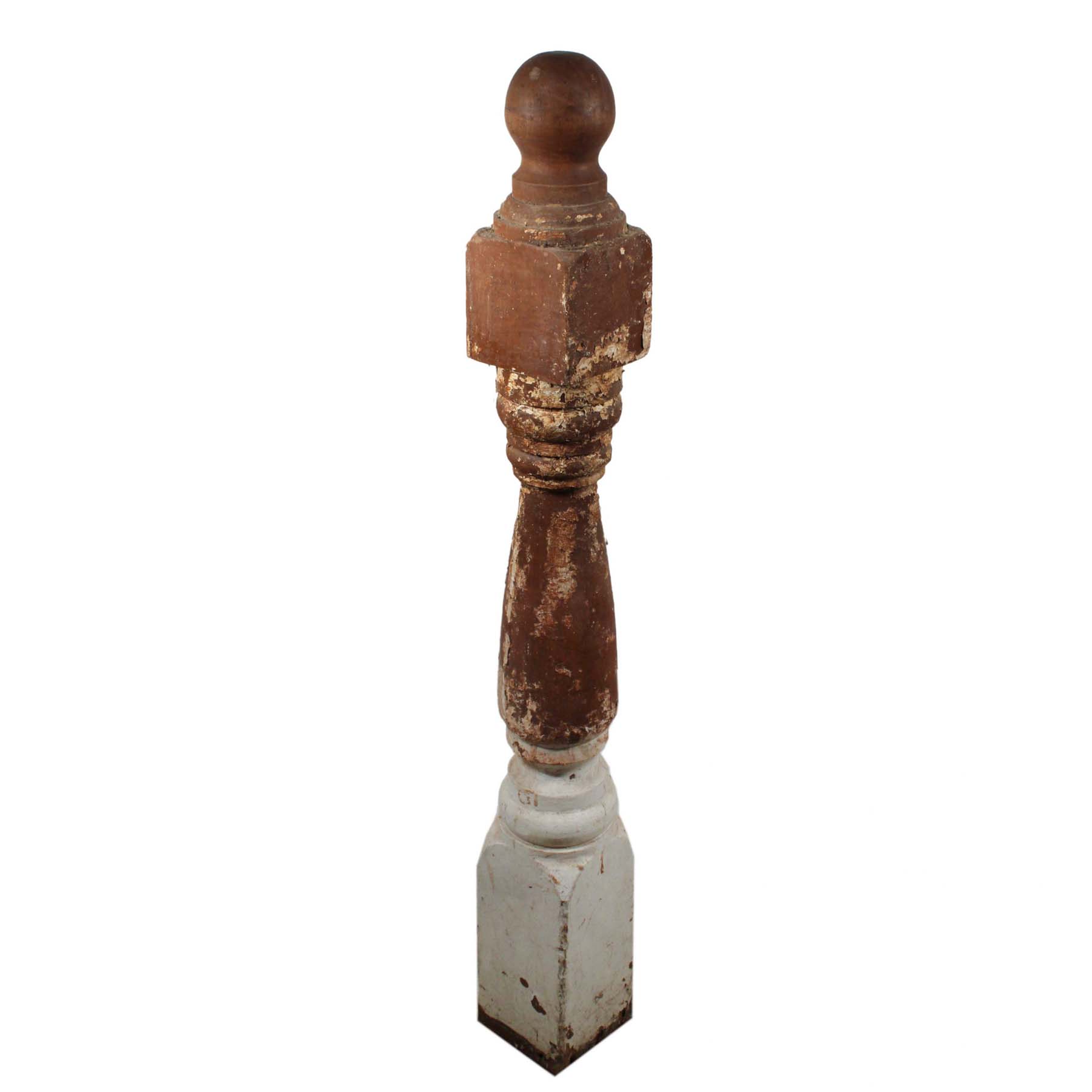 Salvaged Antique Turned Newel Post-0