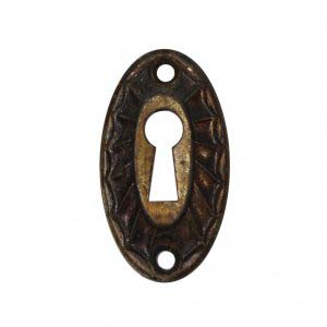 Decorative Antique Brass Keyhole Covers-0