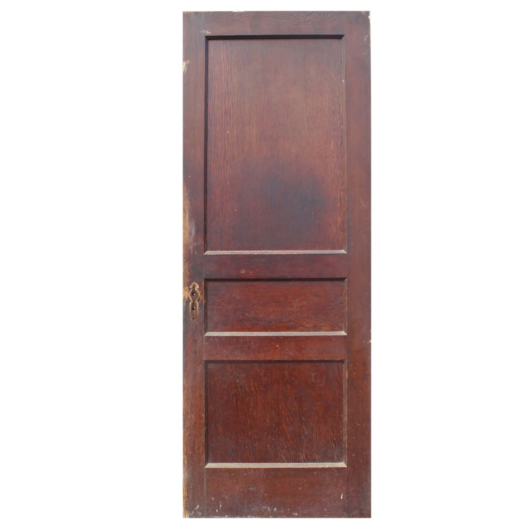 SOLD Reclaimed 29” Three-Panel Solid Wood Door-0
