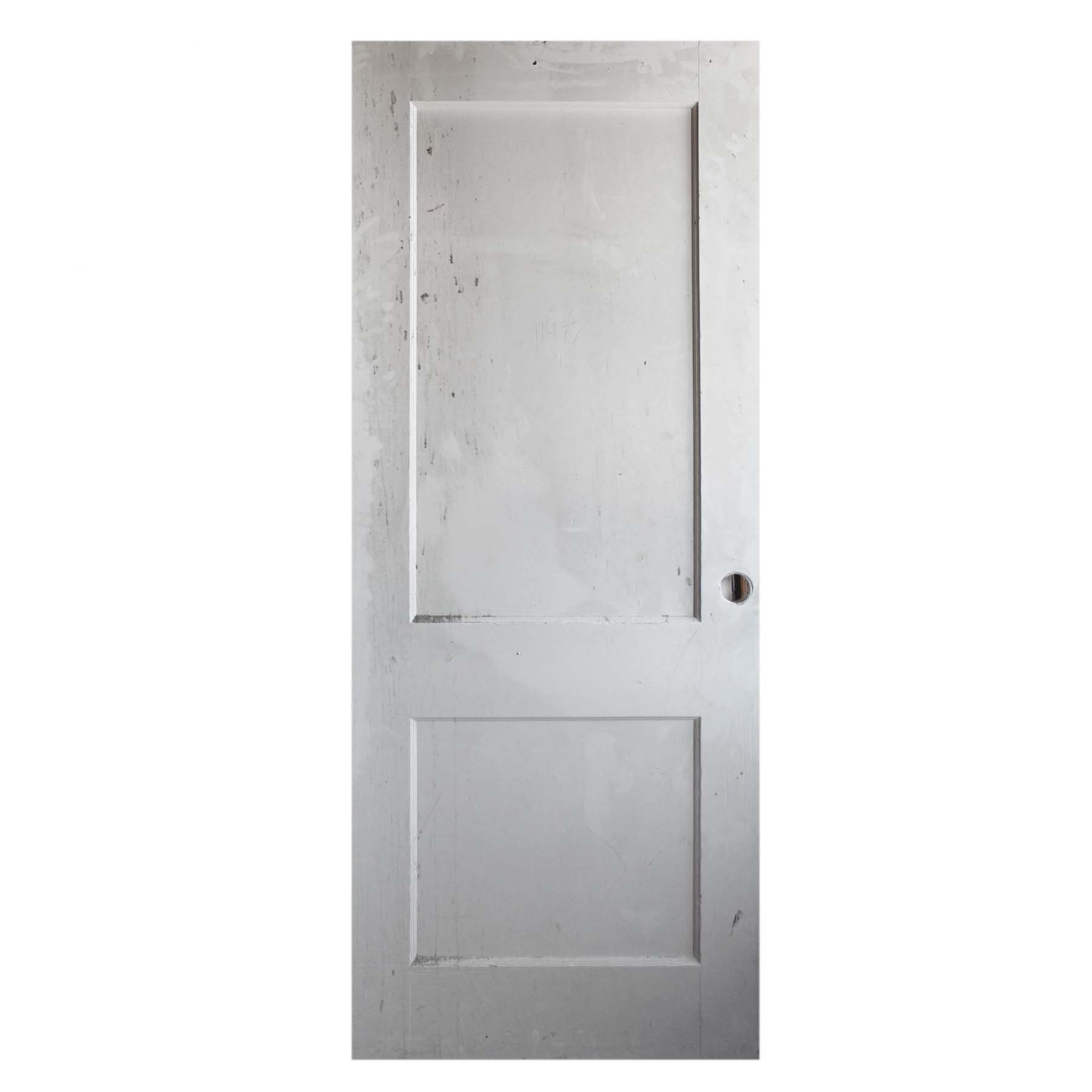 Salvaged 31” Two-Panel Solid Wood Door-0