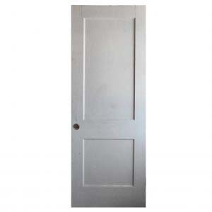 Salvaged 29” Two-Panel Solid Wood Door