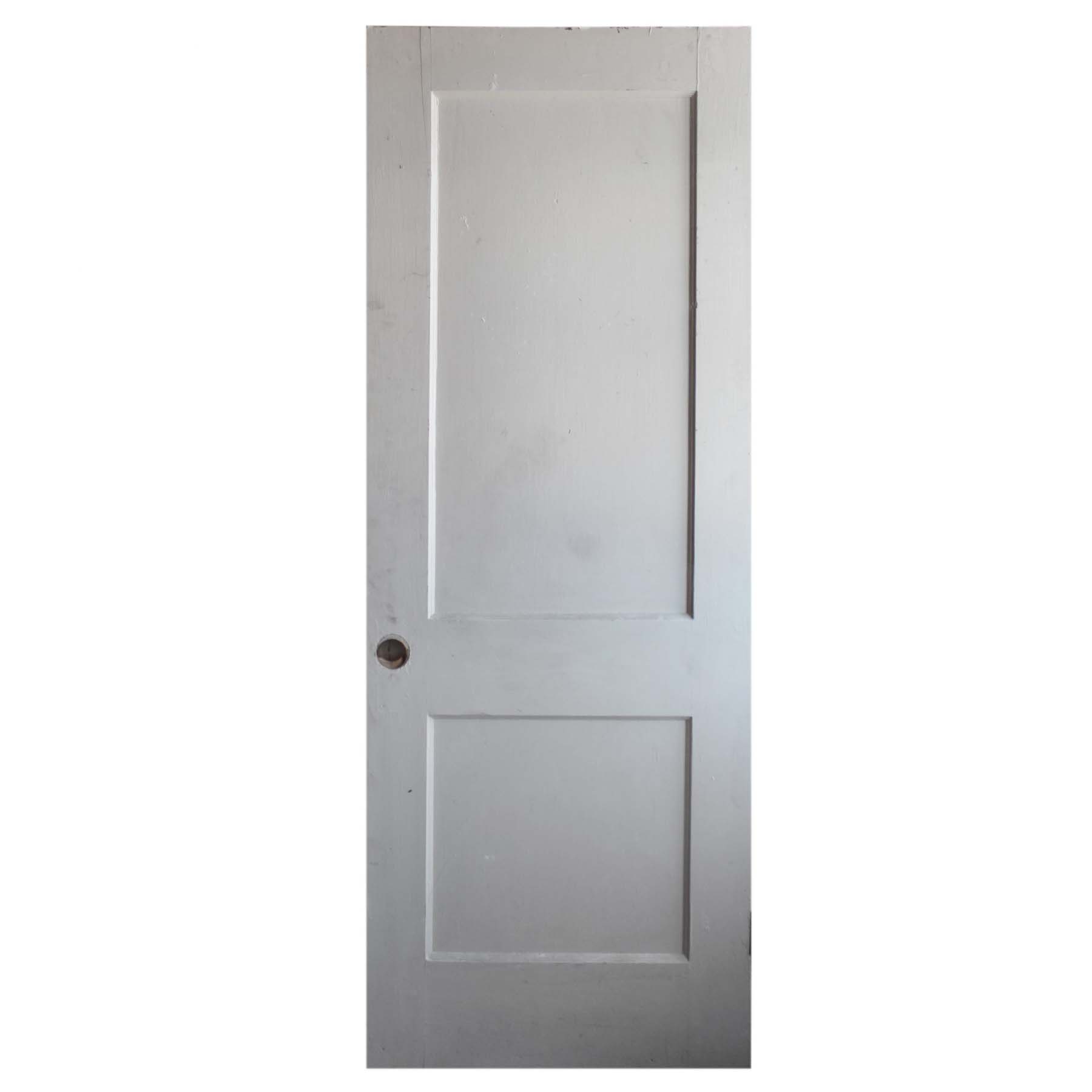 Salvaged 29” Two-Panel Solid Wood Door-0