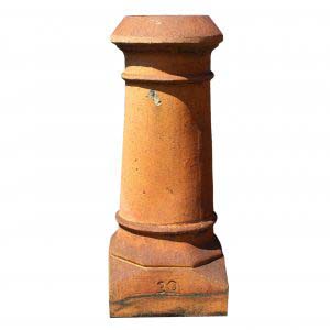 Antique Terra Cotta Chimney Pot, c. 1910-0