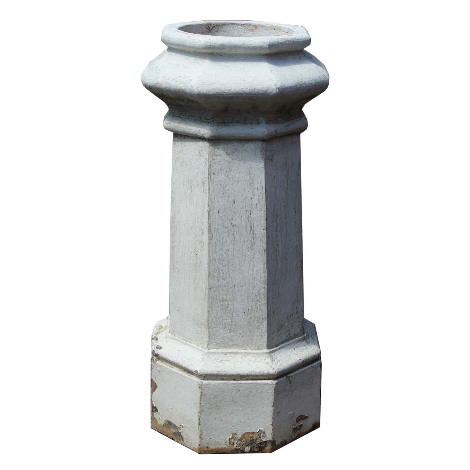 Reclaimed Octagonal Terra Cotta Chimney Pot, c. 1915-0