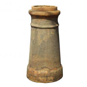 Antique Terra Cotta Chimney Pot, c. 1910-0