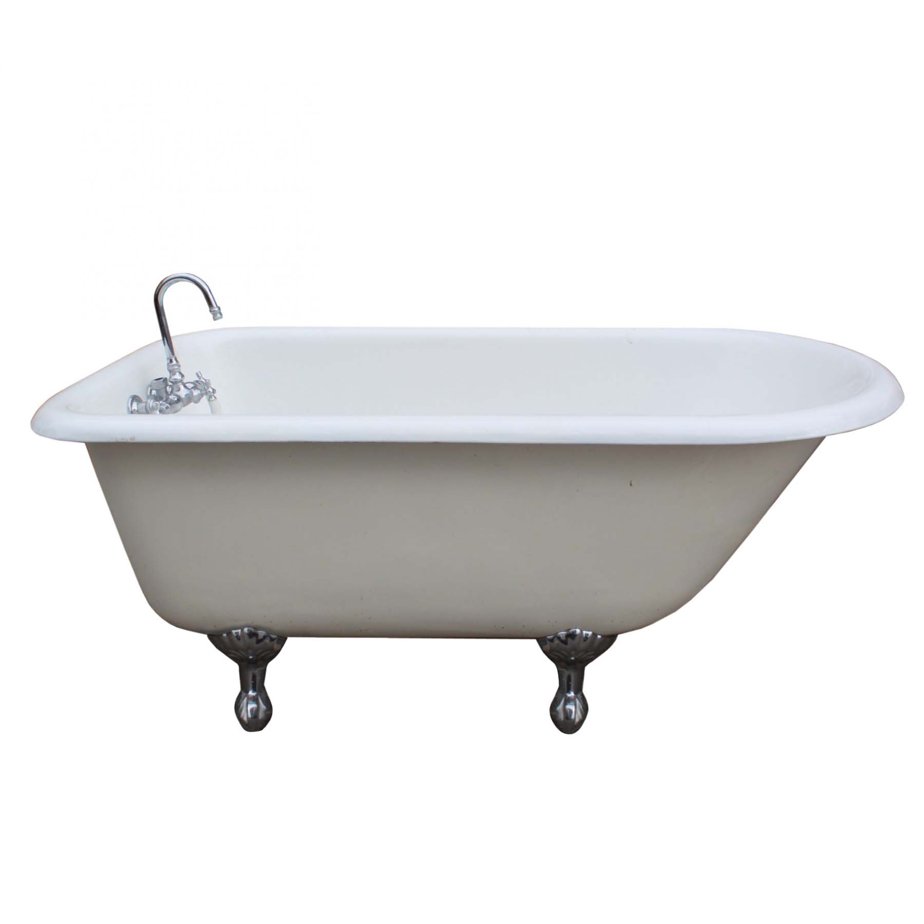Antique Clawfoot Bath Tub, 5’-0