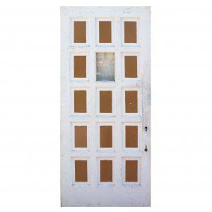 Antique 36” Multi-Panel Door with Window-0