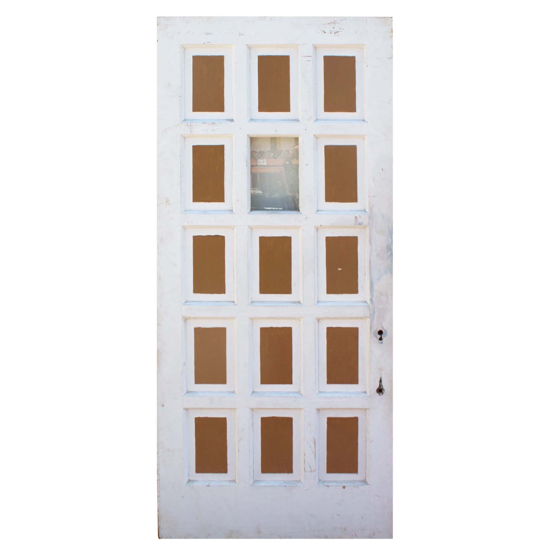 Antique 36” Multi-Panel Door with Window-0