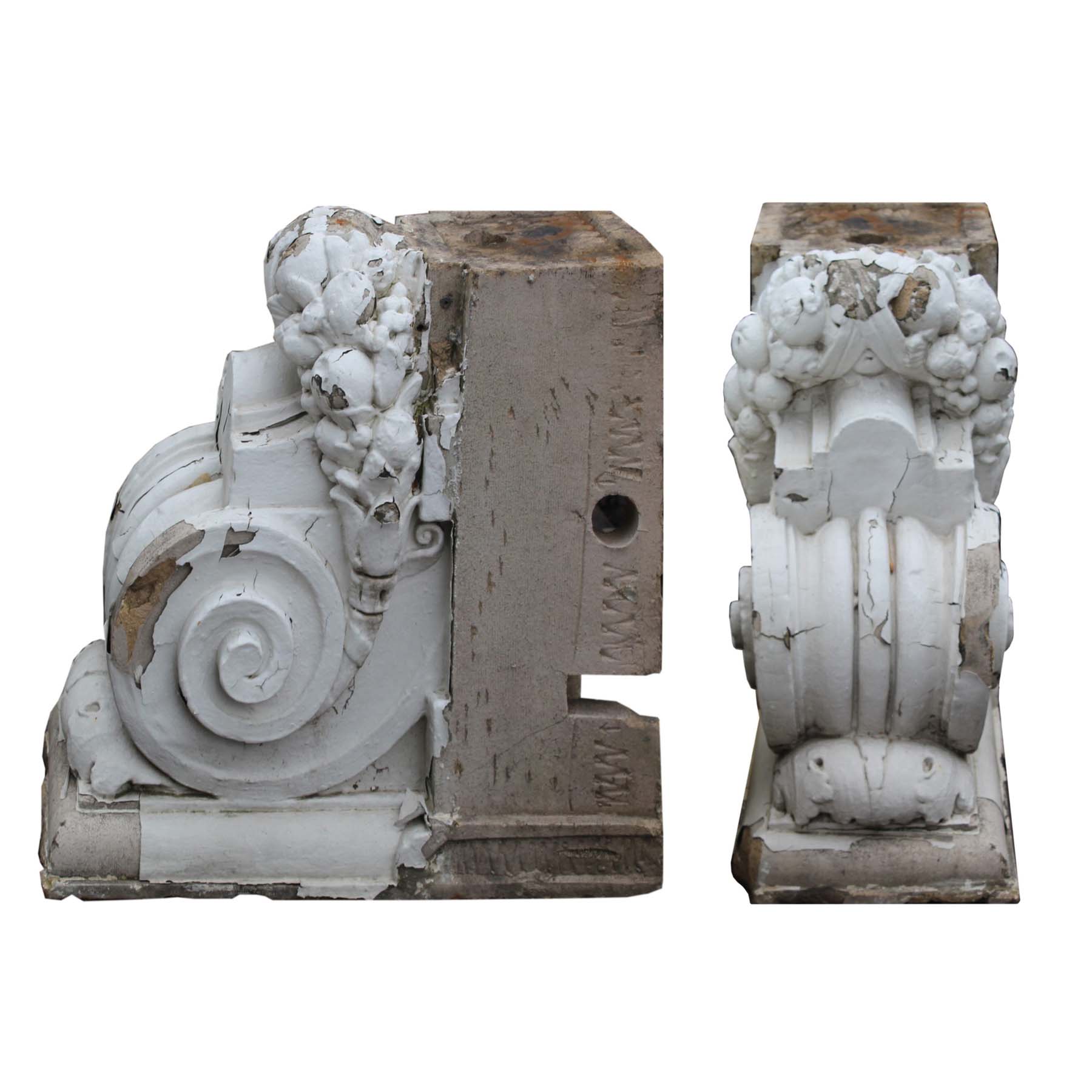 Large Matching Antique Terracotta Corbels-0