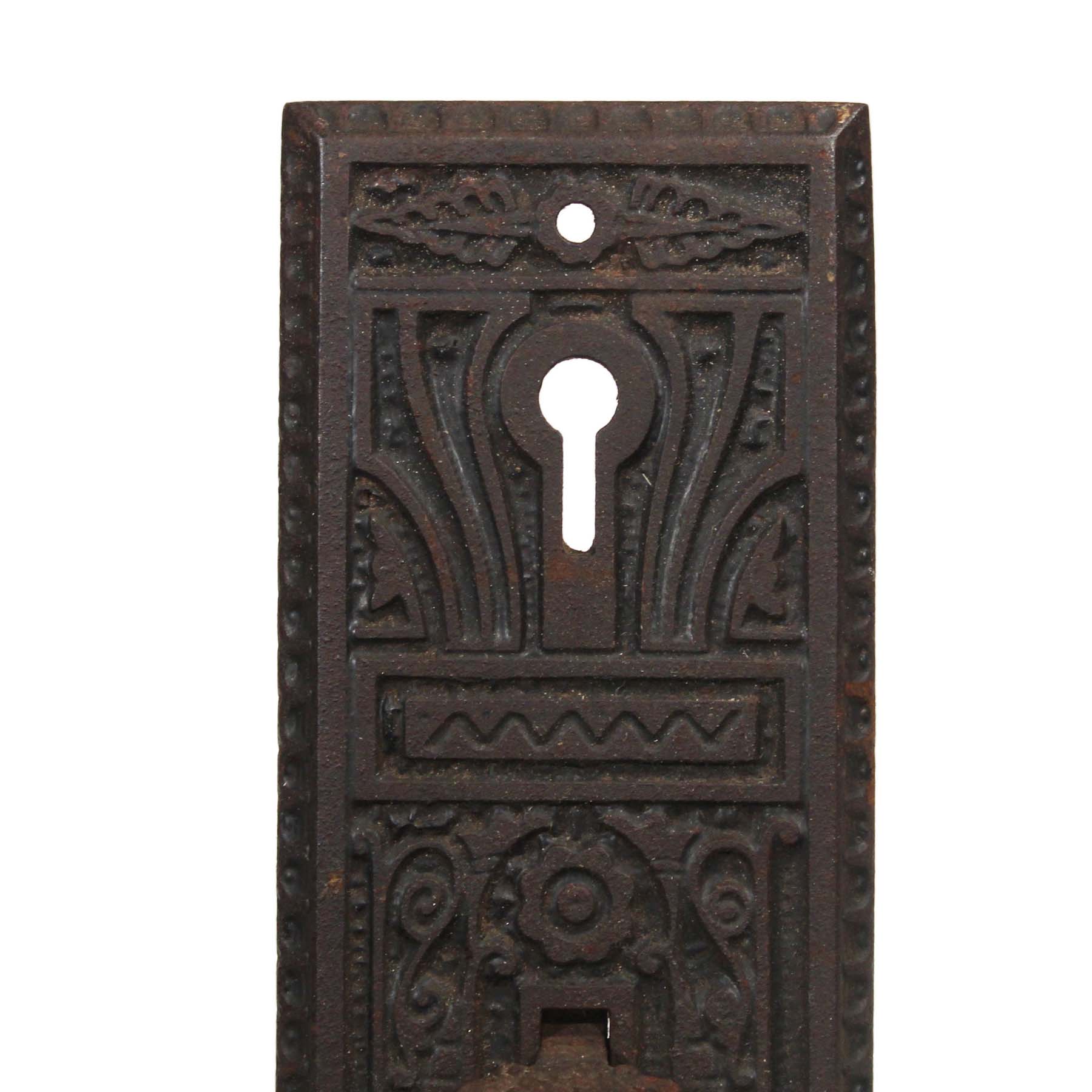 Antique Eastlake Cast Iron Door Handle, C. 1880’s-71609