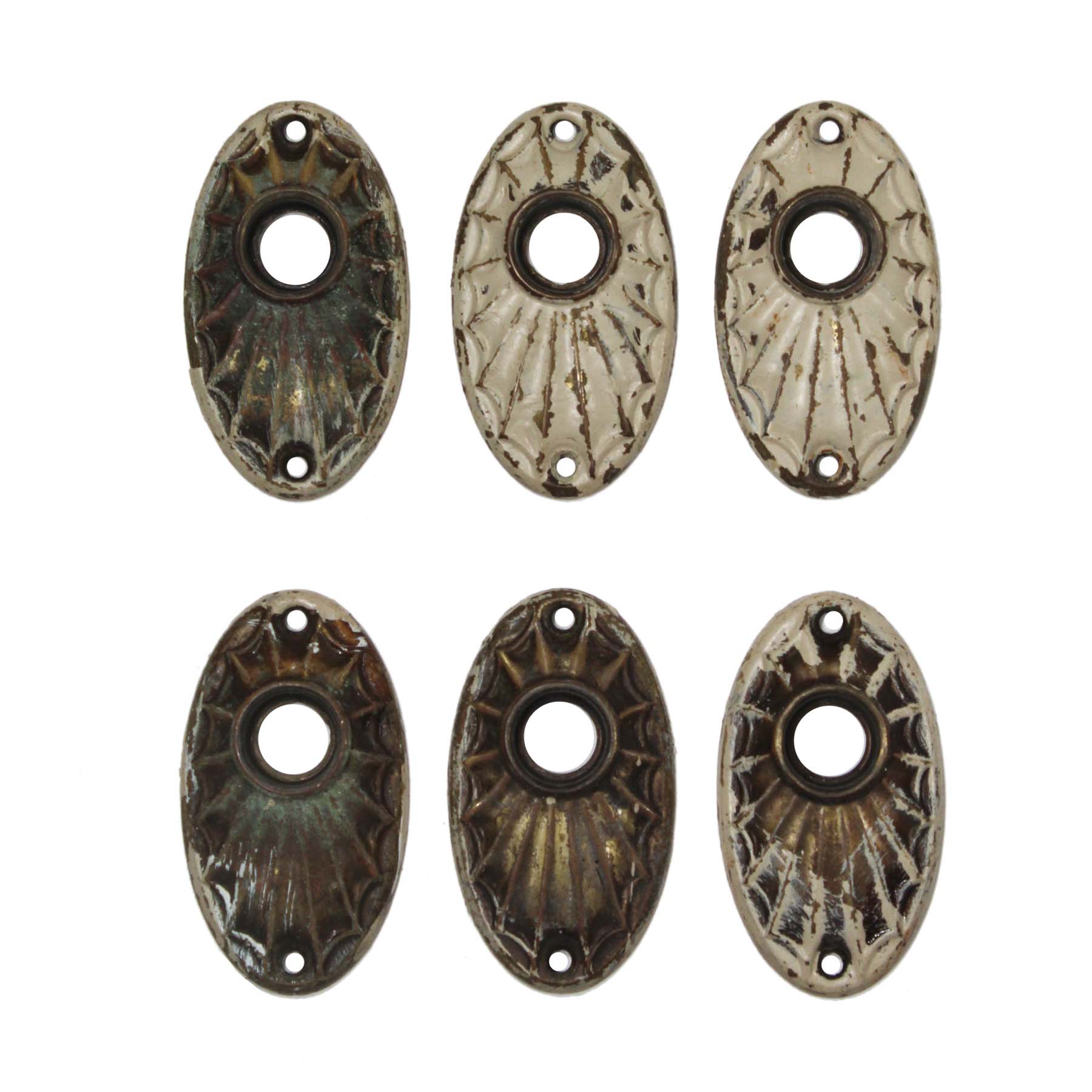 Decorative Antique Brass Door Knob Escutcheons