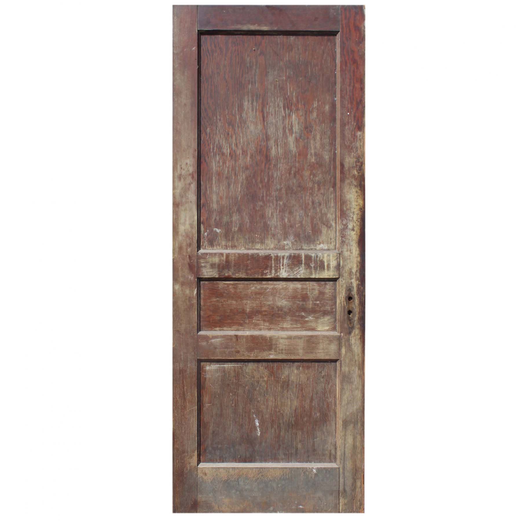 SOLD Reclaimed 30” Three-Panel Solid Wood Door-71725
