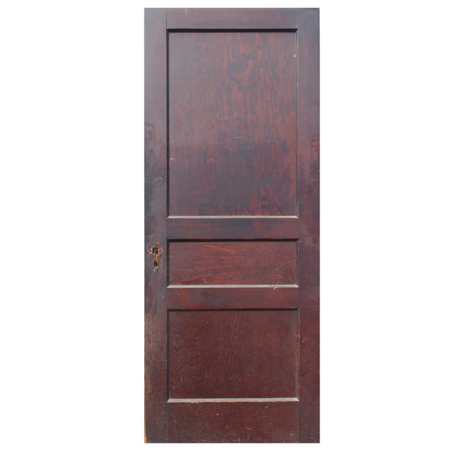 SOLD Reclaimed 32” Three-Panel Solid Wood Door-71732