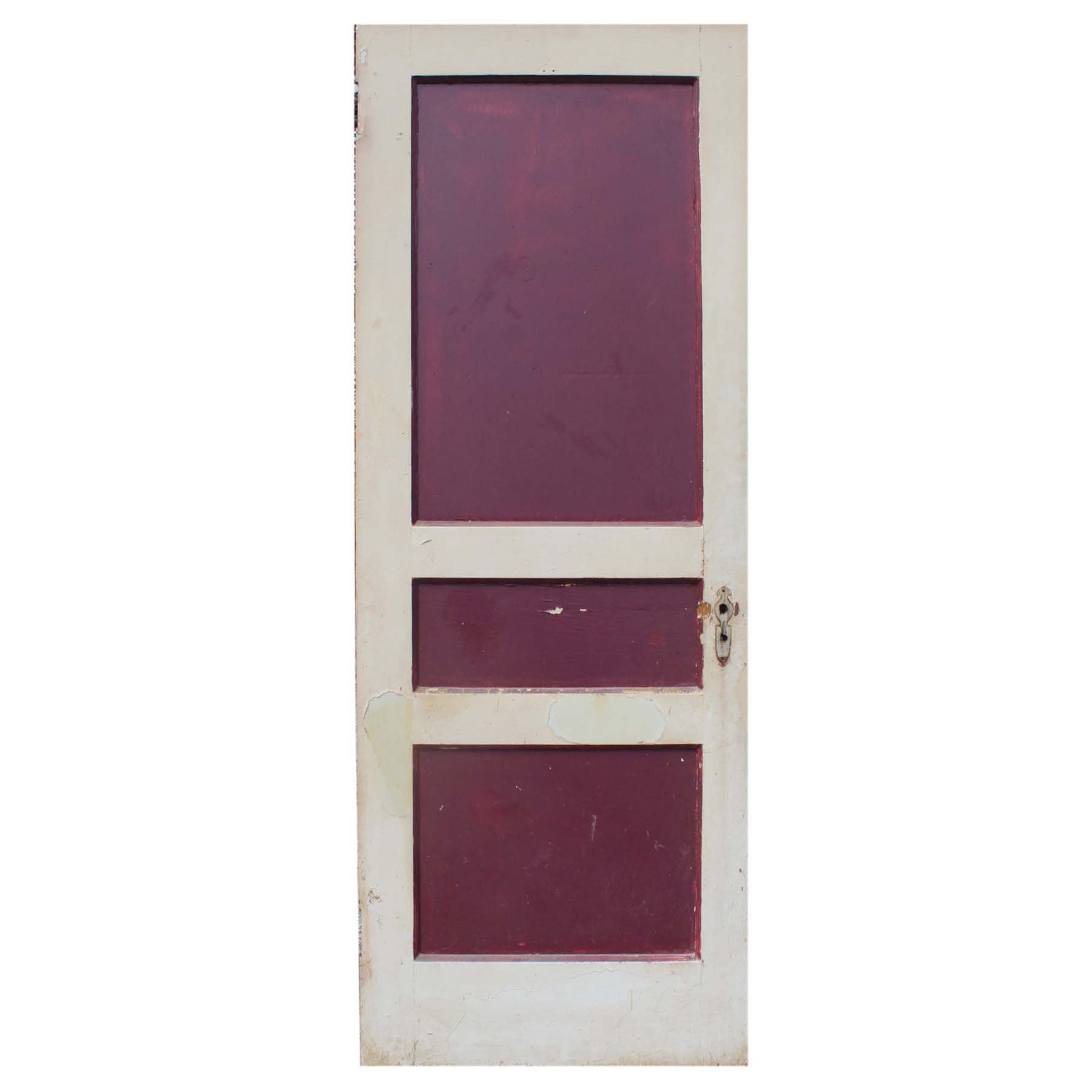 SOLD Reclaimed 29” Three-Panel Solid Wood Door-71736