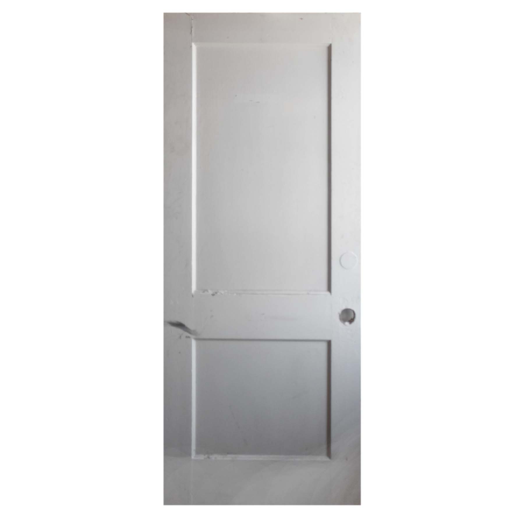 Antique 32” Two-Panel Solid Wood Door-71809