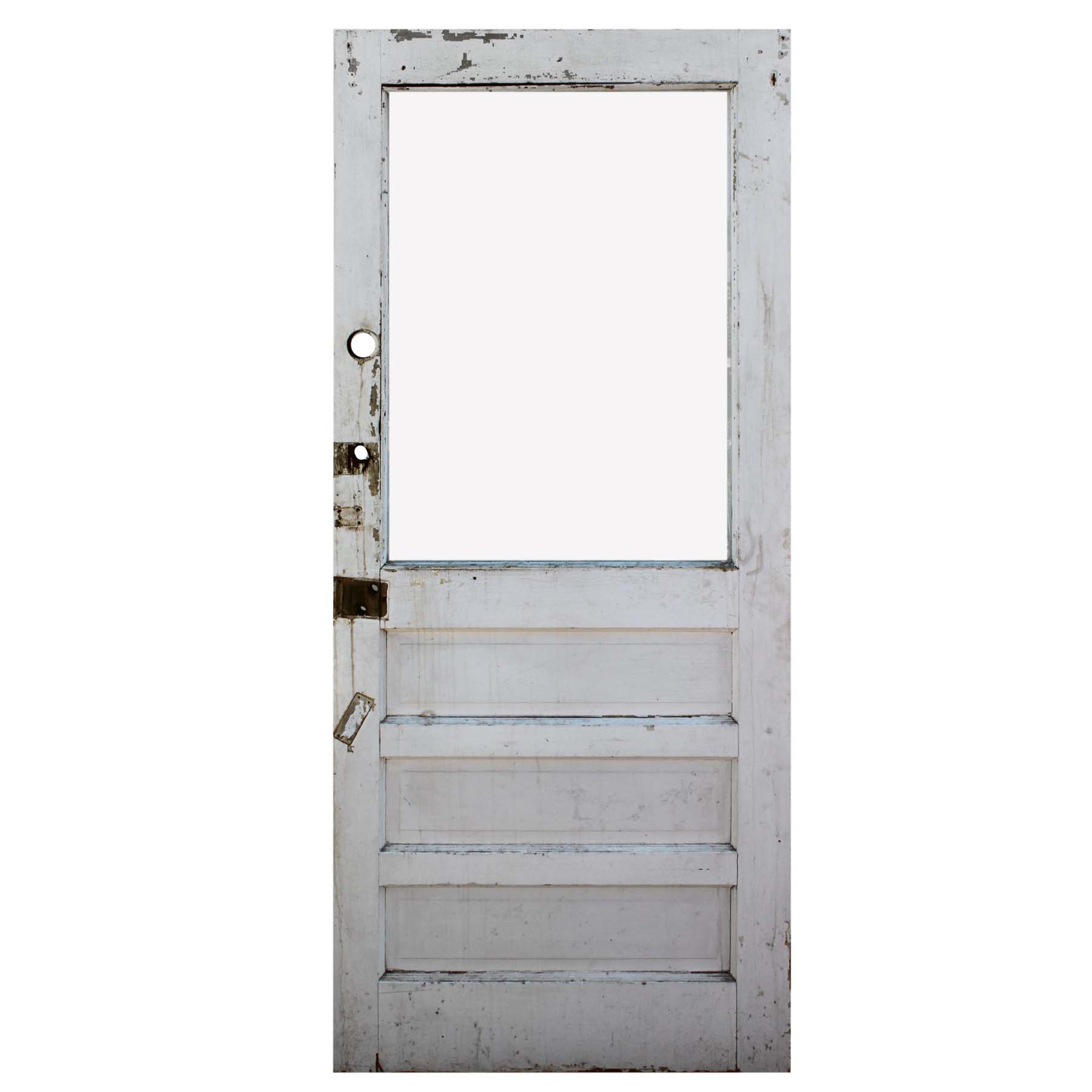 Reclaimed 35” Antique Farmhouse Door with Glass-71929