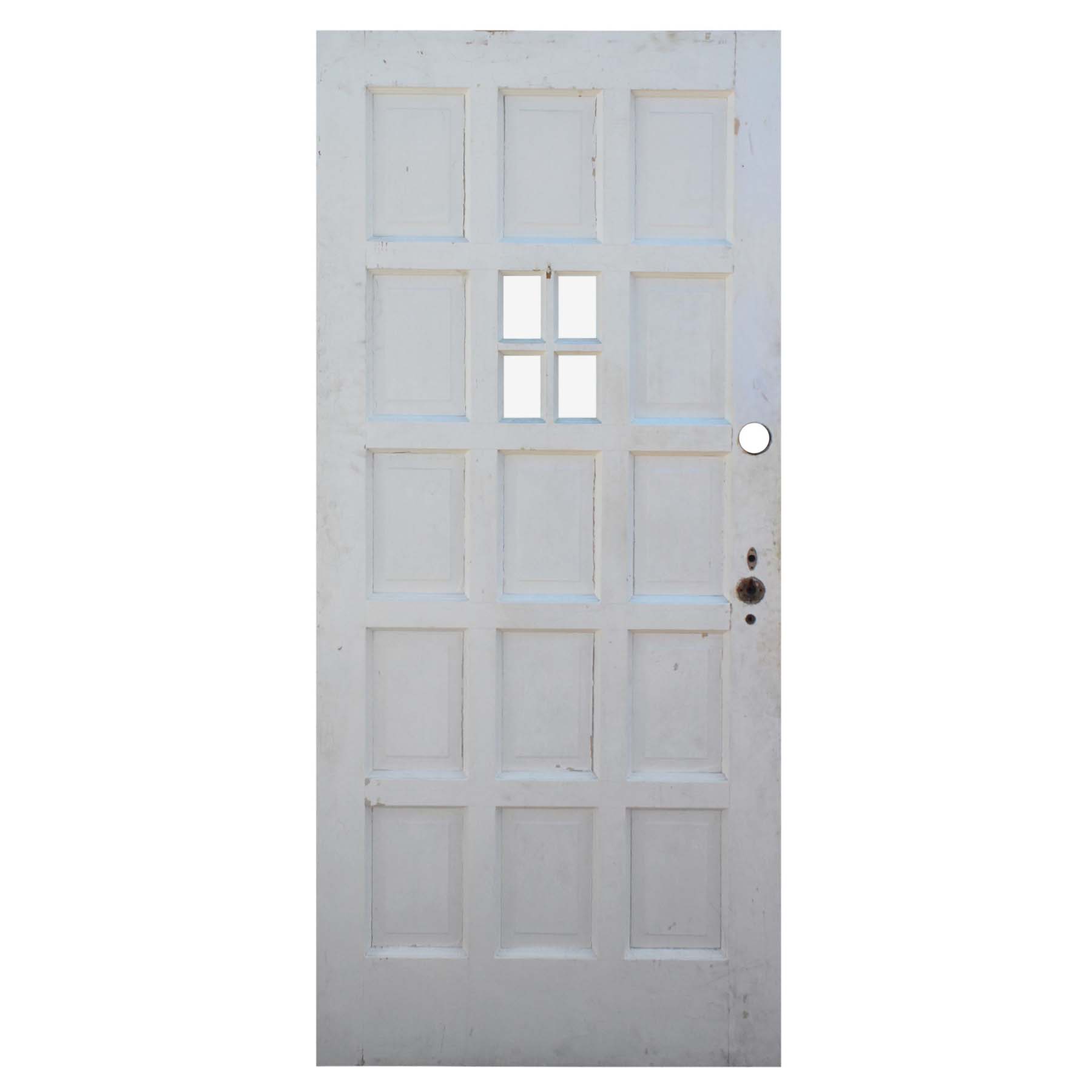 Antique 35” Multi Panel Door with Window-71939