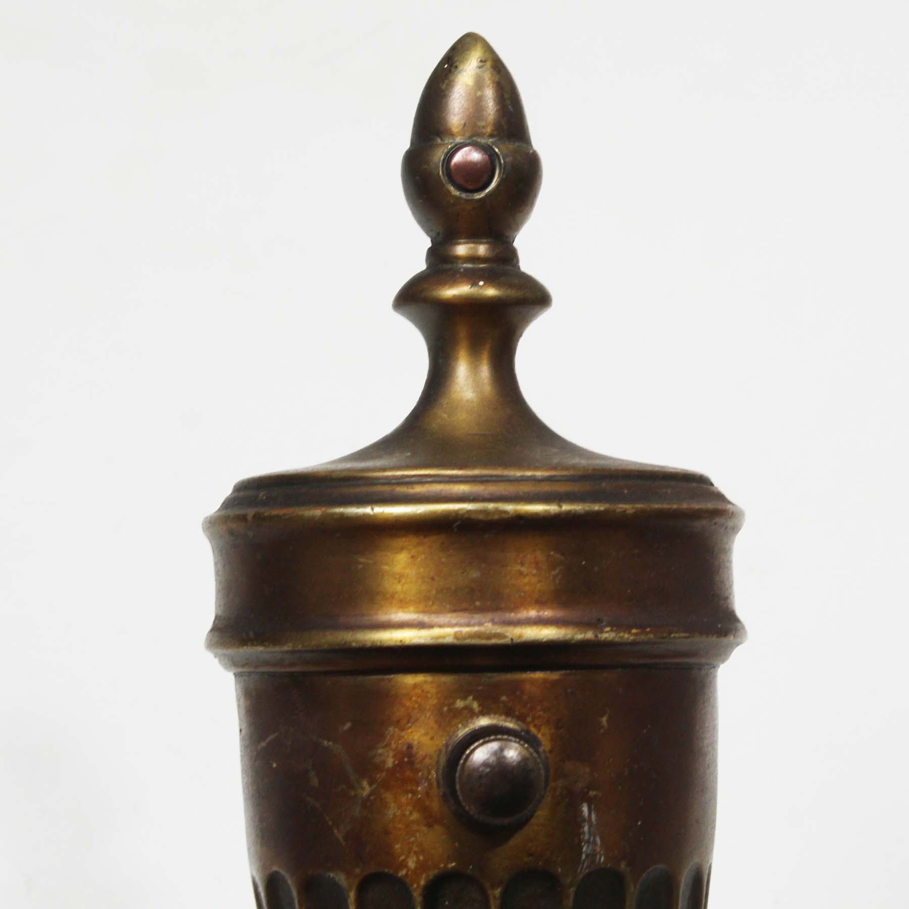 Matching Antique Cast Bronze Double-Arm Sconces-71859