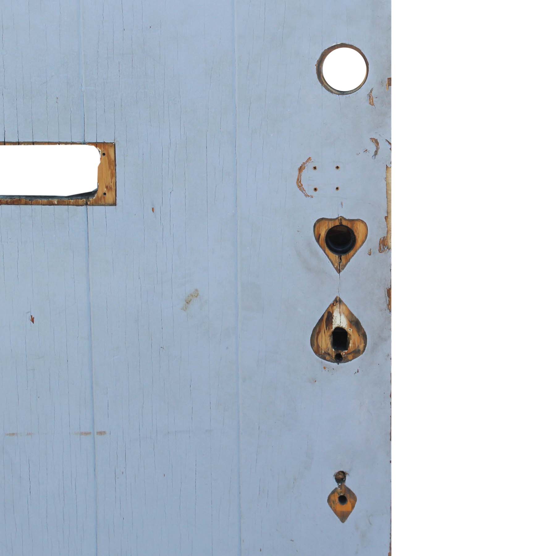 Salvaged 36" Exterior Plank Door with Window-71925