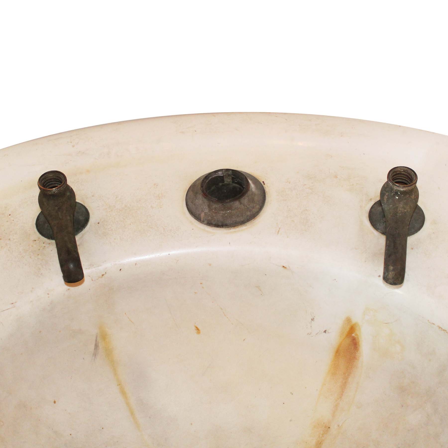 Reclaimed Antique Porcelain Pedestal Sink, Early 1900s -71553