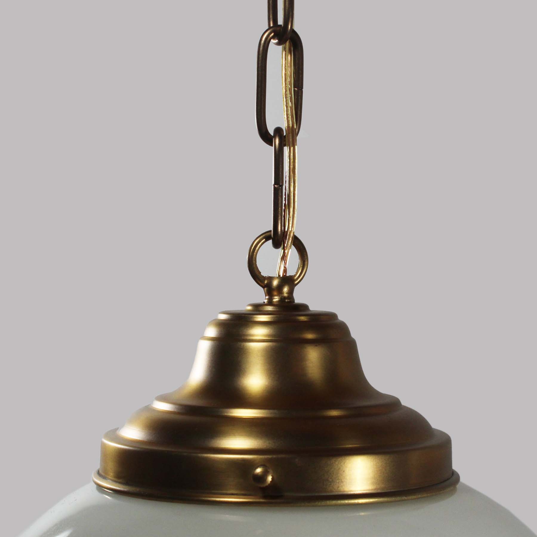 Matching Antique Pendant Lights with Original Glass Shades-71823