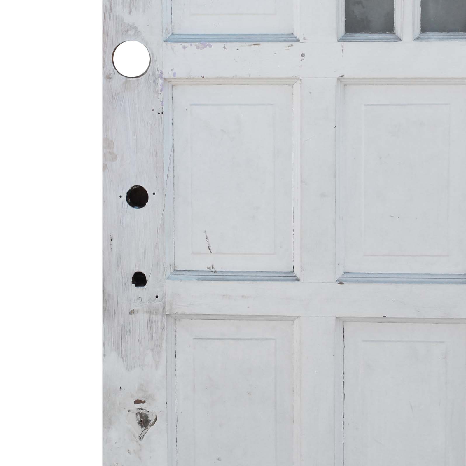 Antique 35” Multi Panel Door with Window-71941