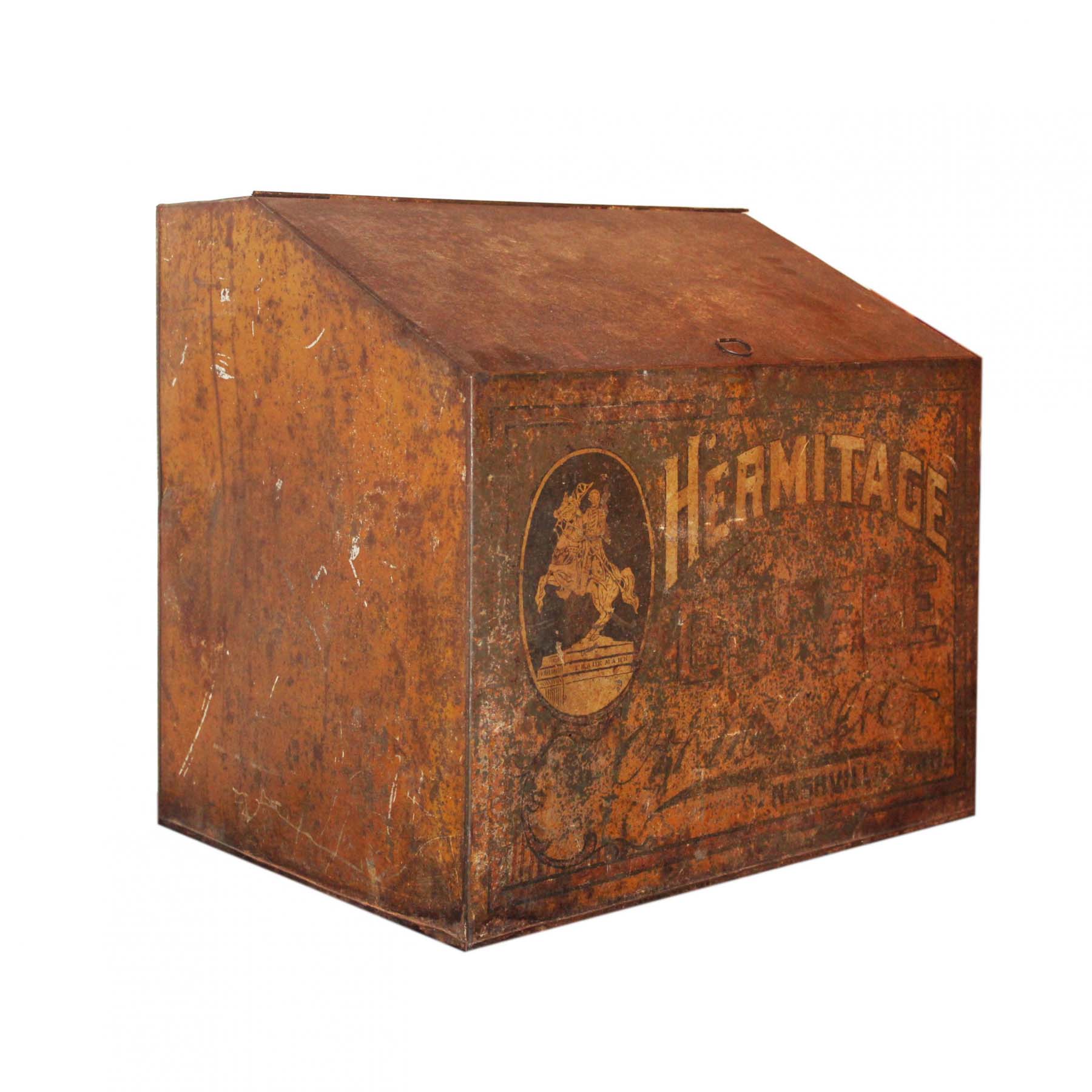 Antique Metal “Hermitage Coffee” Bin, c. 1920-71549