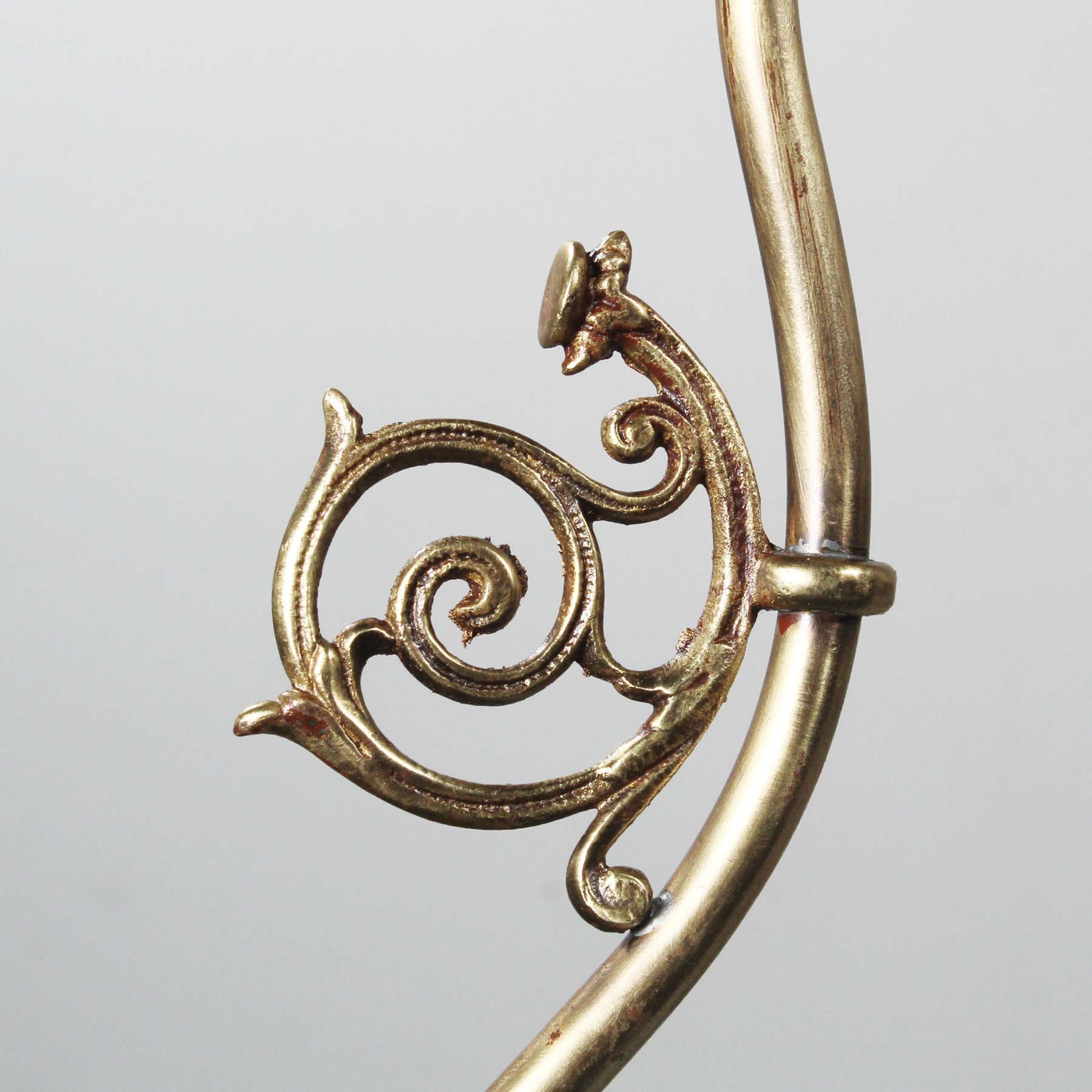 Antique Brass Gas Pendant Light, Late 19th Century-71832