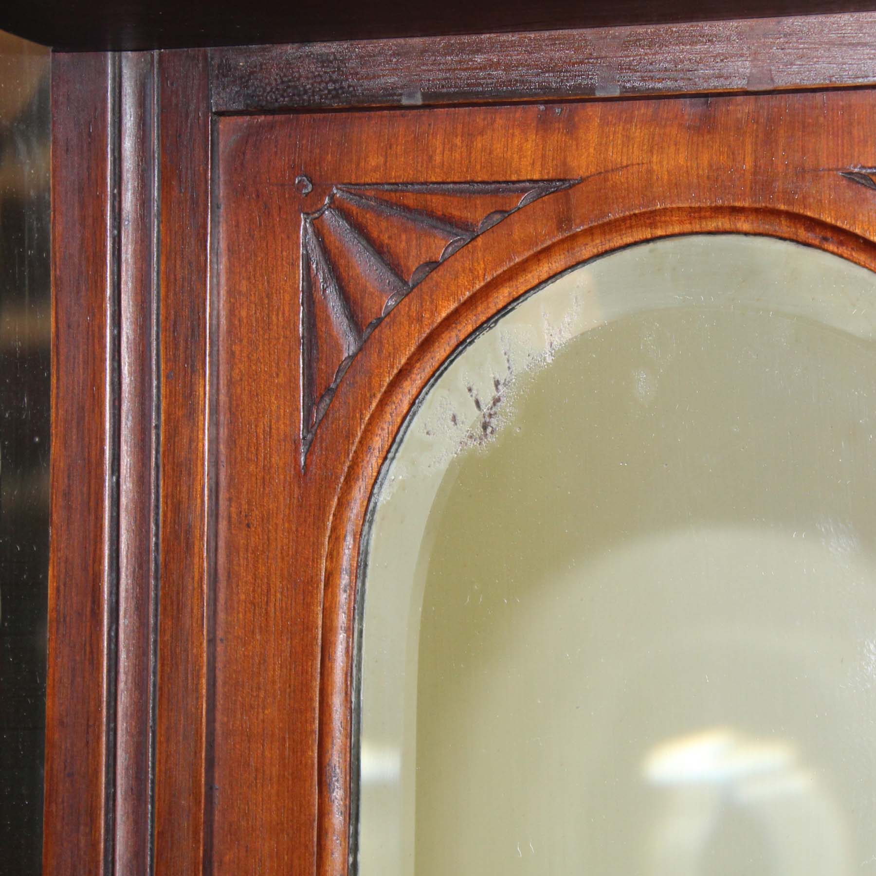 Antique Decorative Mirror, Mahogany -71527