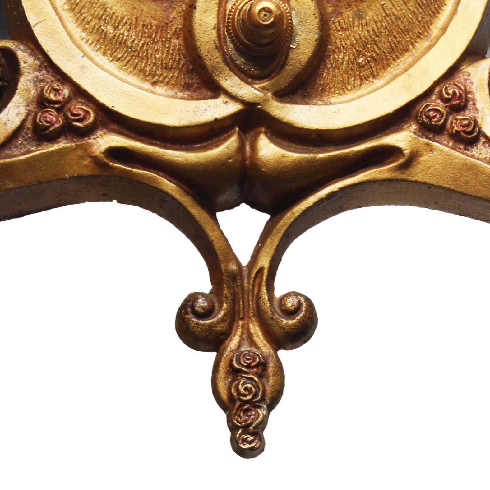 Neoclassical Double Arm Sconces with Original Polychrome, Antique Lighting-71752