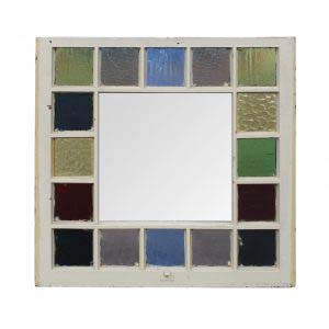Reclaimed Antique American Stained Glass Window, Late 19th Century-0