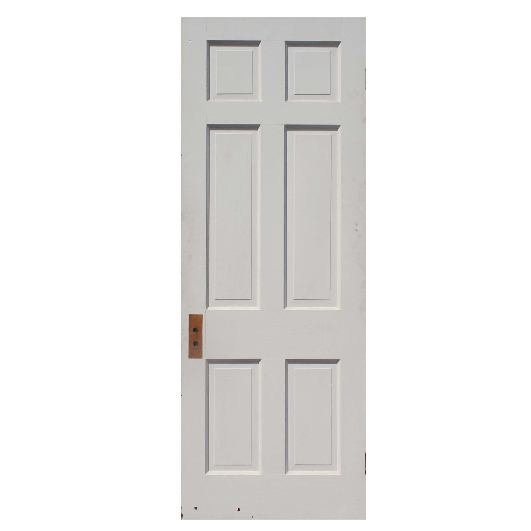 Salvaged 30” Six-Panel Solid Wood Door-0