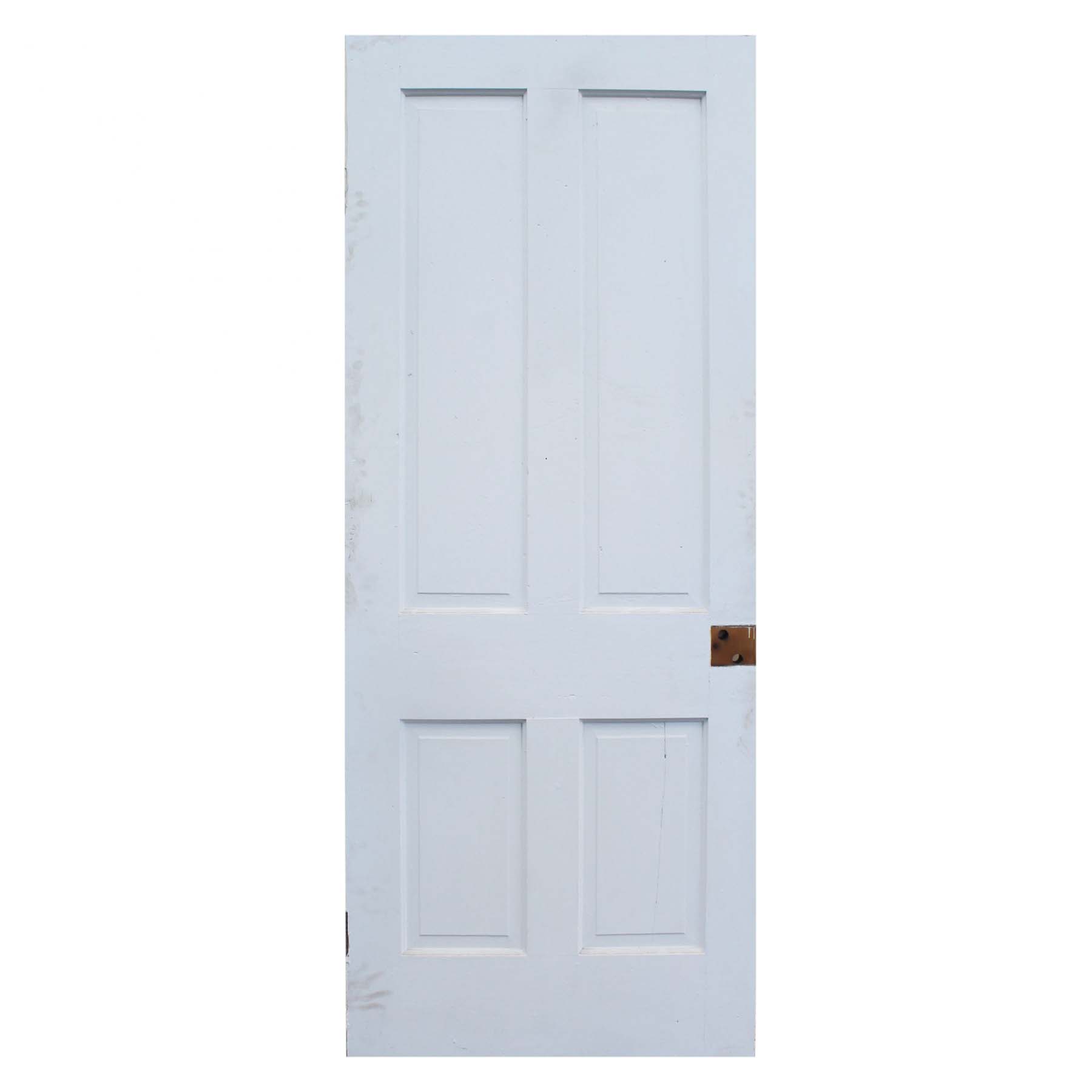 Antique 32” Four-Panel Solid Wood Door-72277